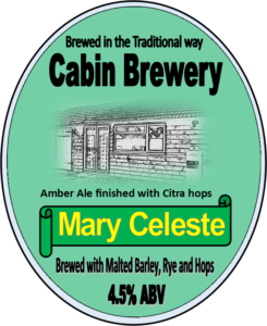 Mary Celeste image of beer pump clip
